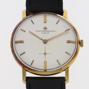 VACHERON CONSTANTIN Silver YG/leather MN